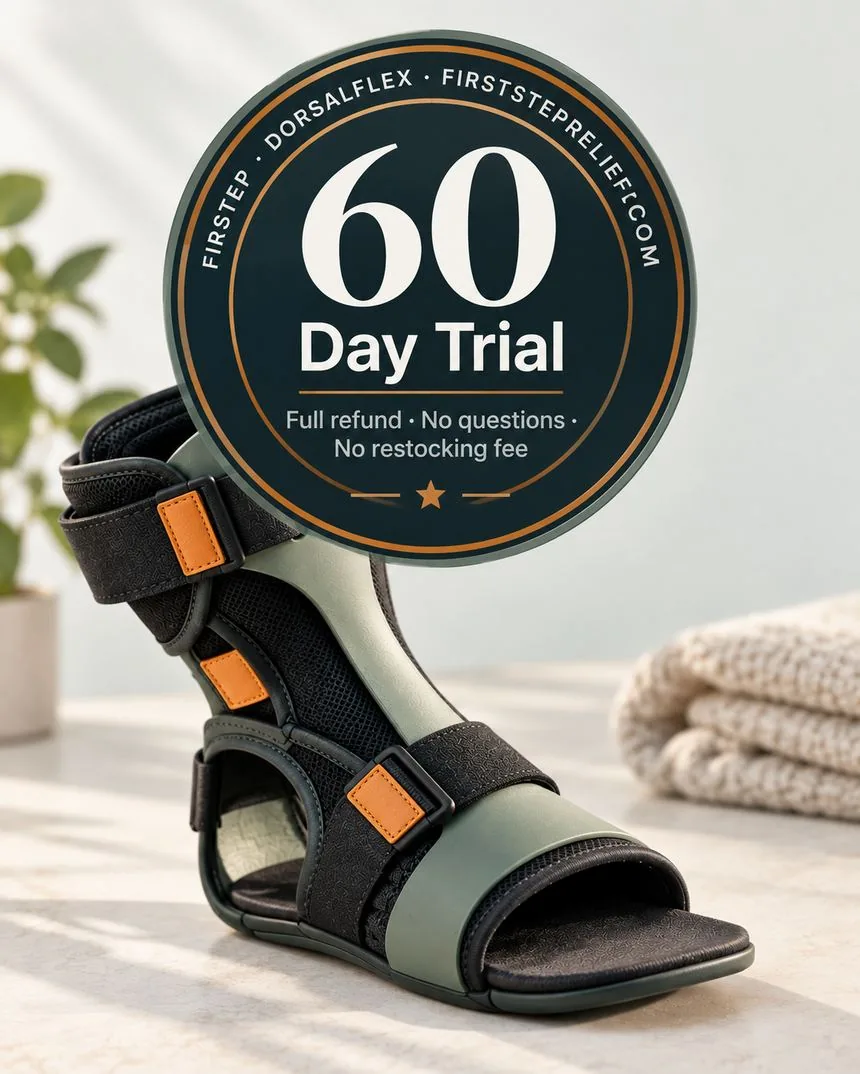 Side by side: The Boot — engineered for a clinic. DorsalFlex — engineered for a real bed.