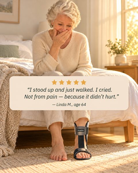 Linda M. testimonial photo — 'I cried. Not from pain — because it didn't hurt.'